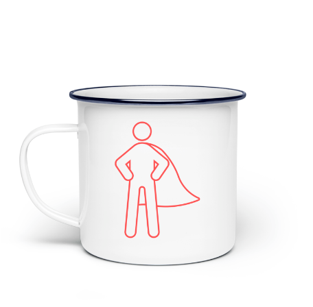 Emaille Tasse